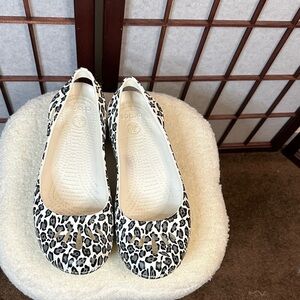 CROCS Black and White Footwear